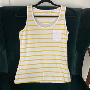 Barbour yellow stripe tank top